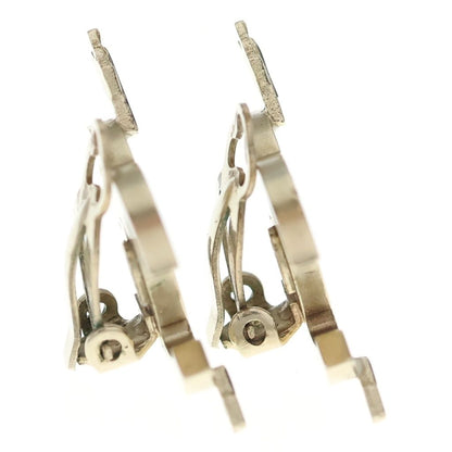 Chanel CC Logo Arrow Earrings Gold White 10c — view 4