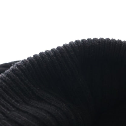 Loewe Logo Embroidery Wool Knit Cap Black — view 8