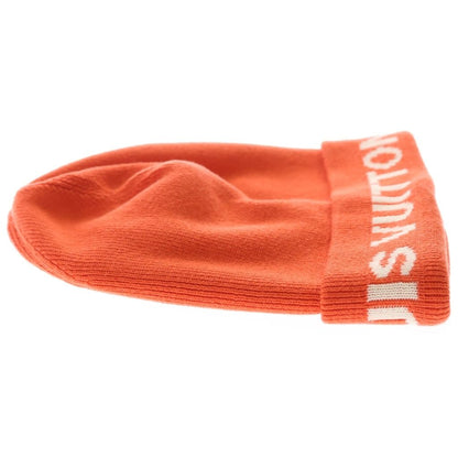 Louis Vuitton LV Cup Logo Cotton Cashmere Beanie Knit Hat Orange — view 4