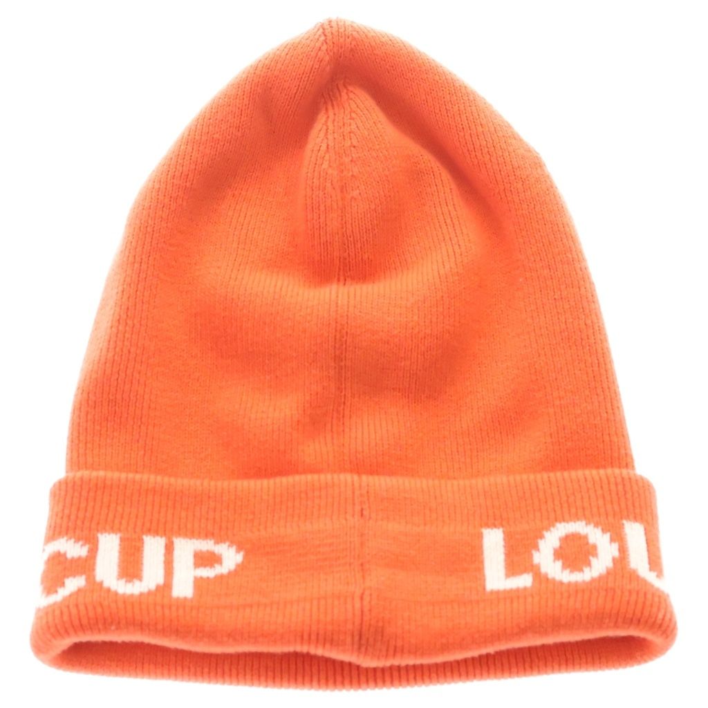 Louis Vuitton LV Cup Logo Cotton Cashmere Beanie Knit Hat Orange — view 2