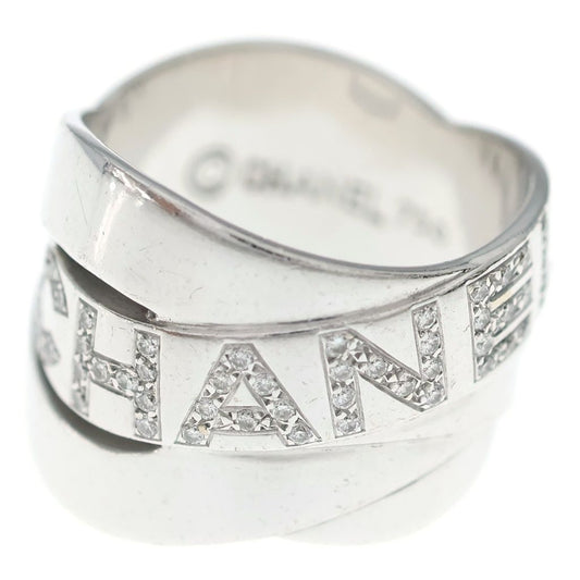 Chanel Boldic Diamond Ring Silver