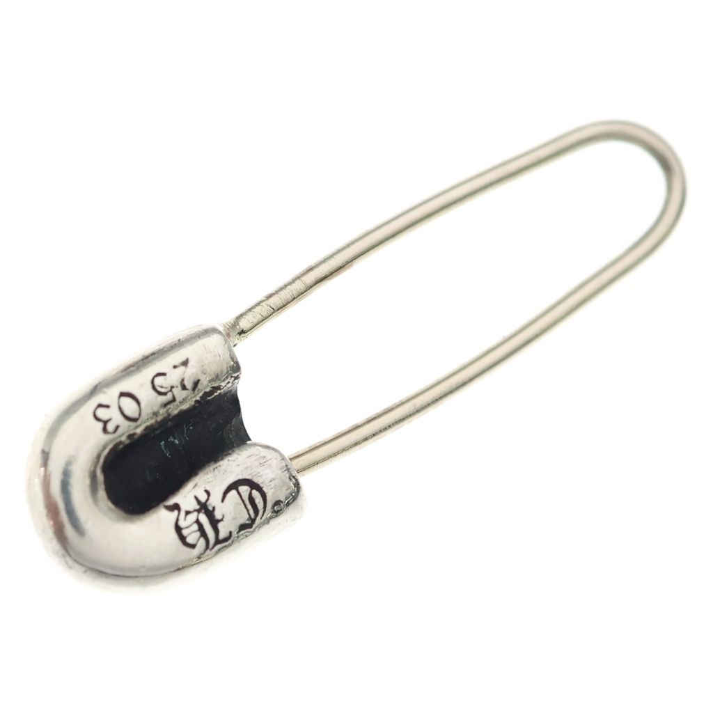 Chrome Hearts ER Safety Pin Silver Earrings — view 2