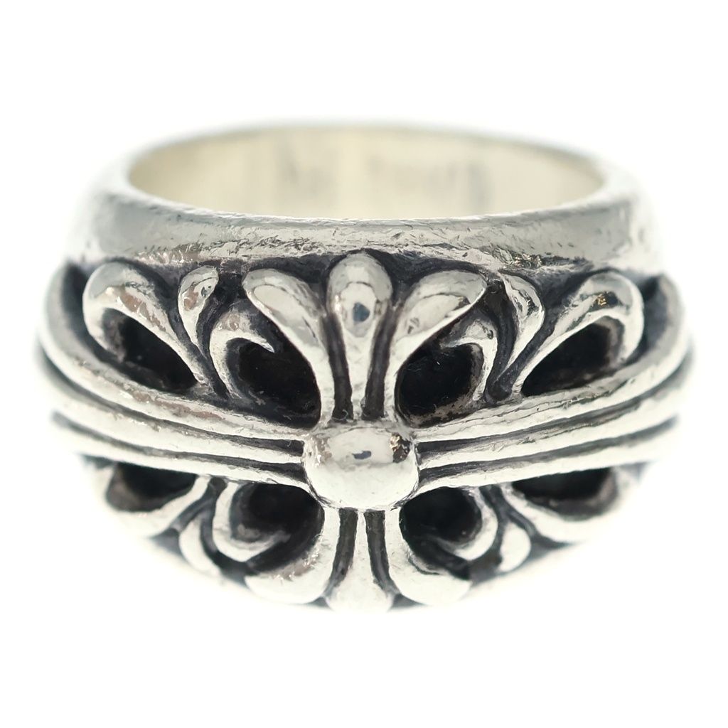 Chrome Hearts Flrl Crs Floral Cross Ring Silver — view 4