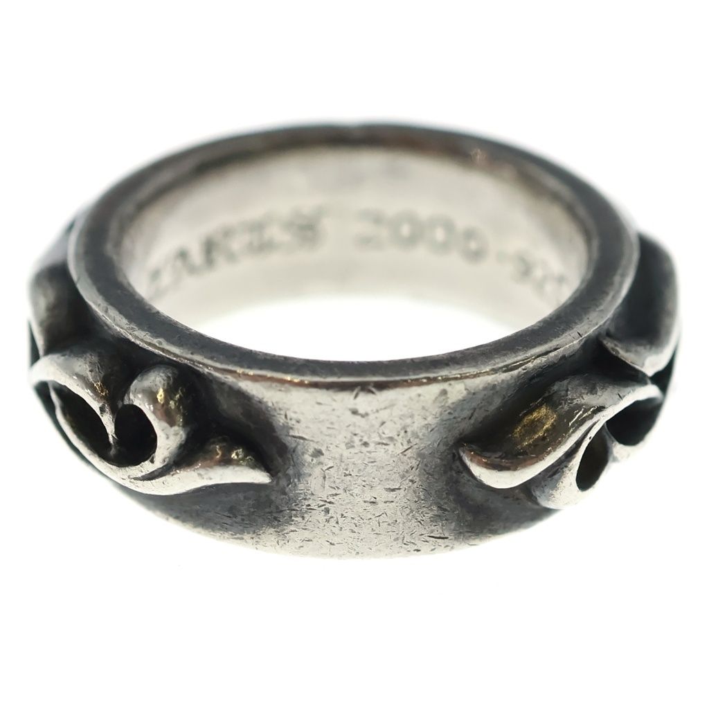 Chrome Hearts Dbl Narrow Vine Band Double Silver Ring — view 3