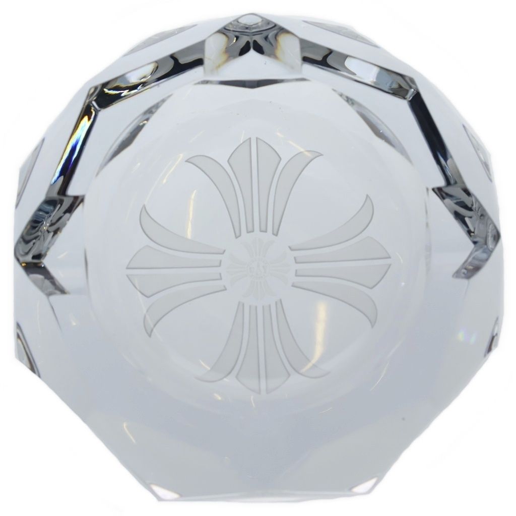 Chrome Hearts Baccarat CH Plus Crystal Ashtray Clear