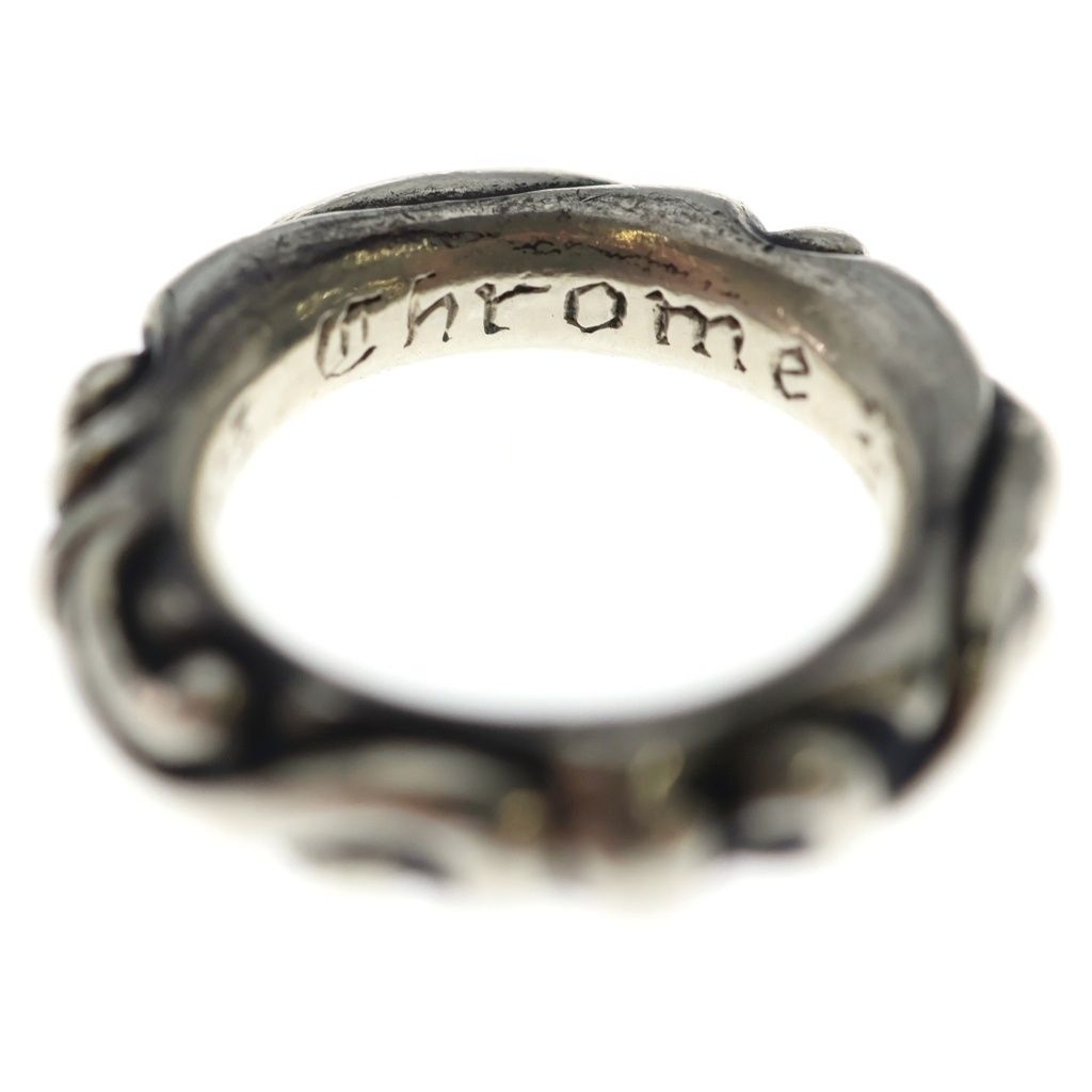 Chrome Hearts Scrl Band Scroll Ring Silver — view 5