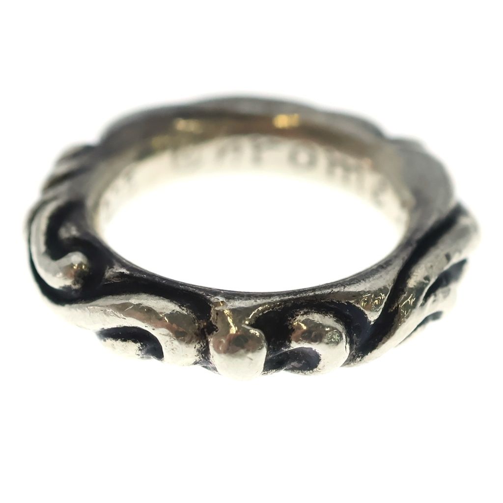Chrome Hearts Scrl Band Scroll Ring Silver — view 4