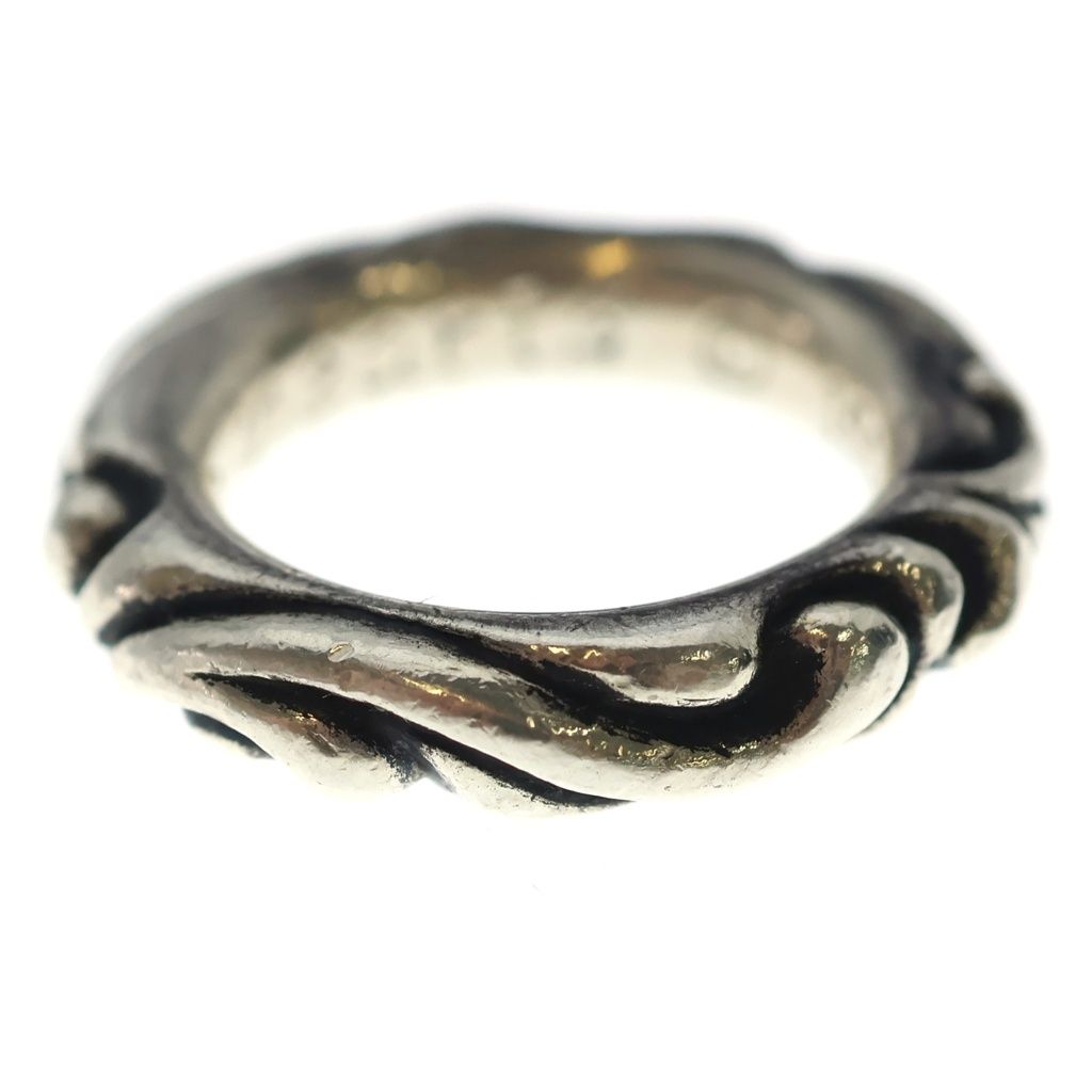 Chrome Hearts Scrl Band Scroll Ring Silver — view 3
