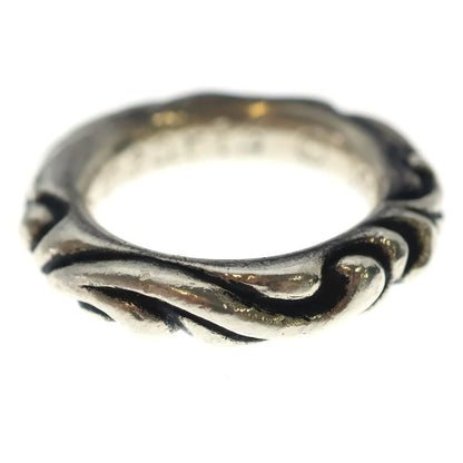 Chrome Hearts Scrl Band Scroll Ring Silver — view 3