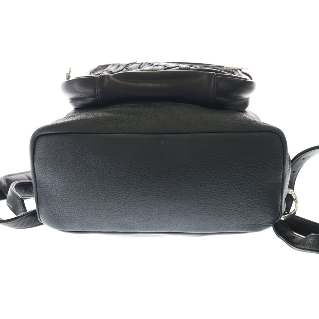 Chrome Hearts Grade Cemetery Cross Patch Leather Backpack Black — view 4