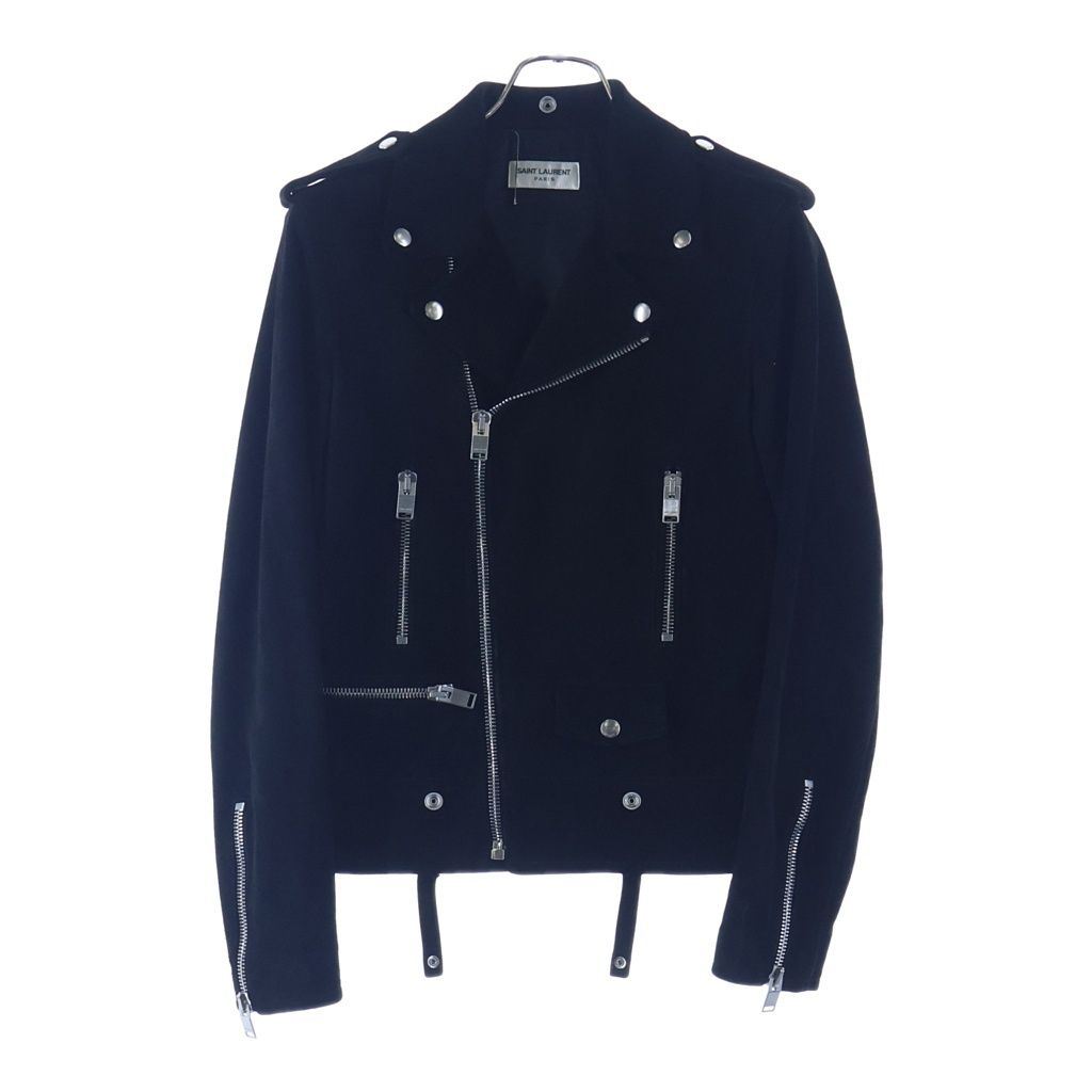 Saint Laurent Paris 01 Classic Motorcycle Jacket Double Rider's Suede Leather