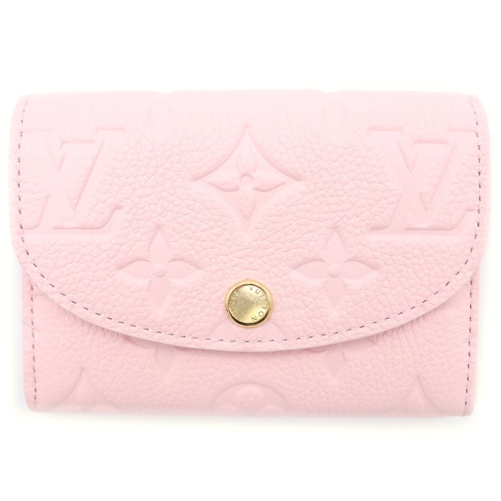 Louis Vuitton Monogram Empreinte Confetti Pink Porto Mone Rosalie Compact