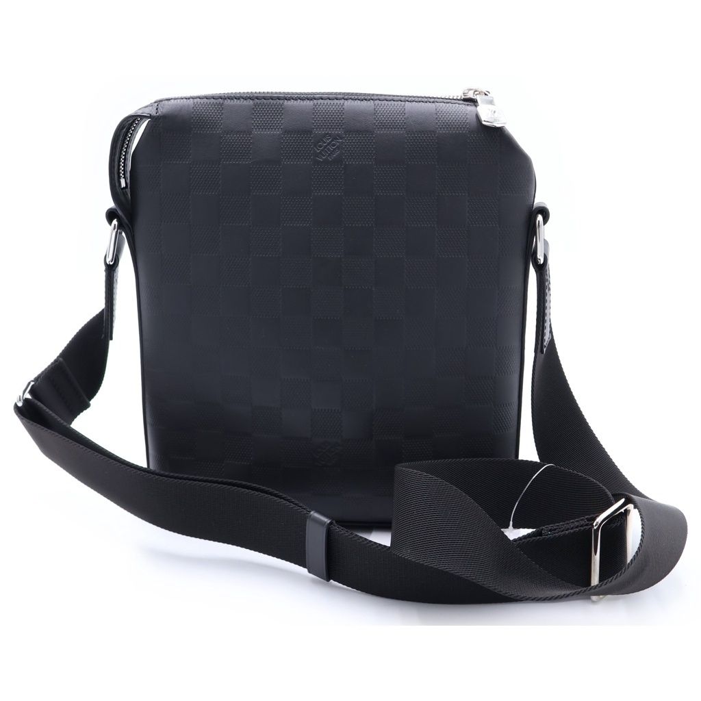 Louis Vuitton Damier Infini Discovery Messenger BB Shoulder Bag Black Leather — view 2
