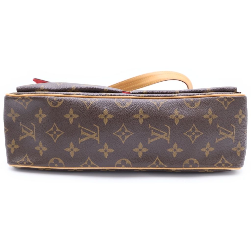 Louis Vuitton Monogram Viva Cite Shoulder Bag Brown Leather Gold — view 4