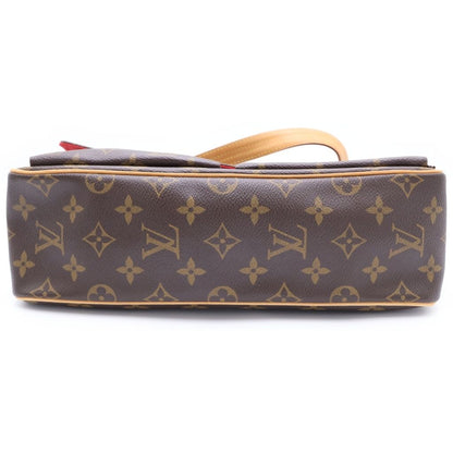 Louis Vuitton Monogram Viva Cite Shoulder Bag Brown Leather Gold — view 4