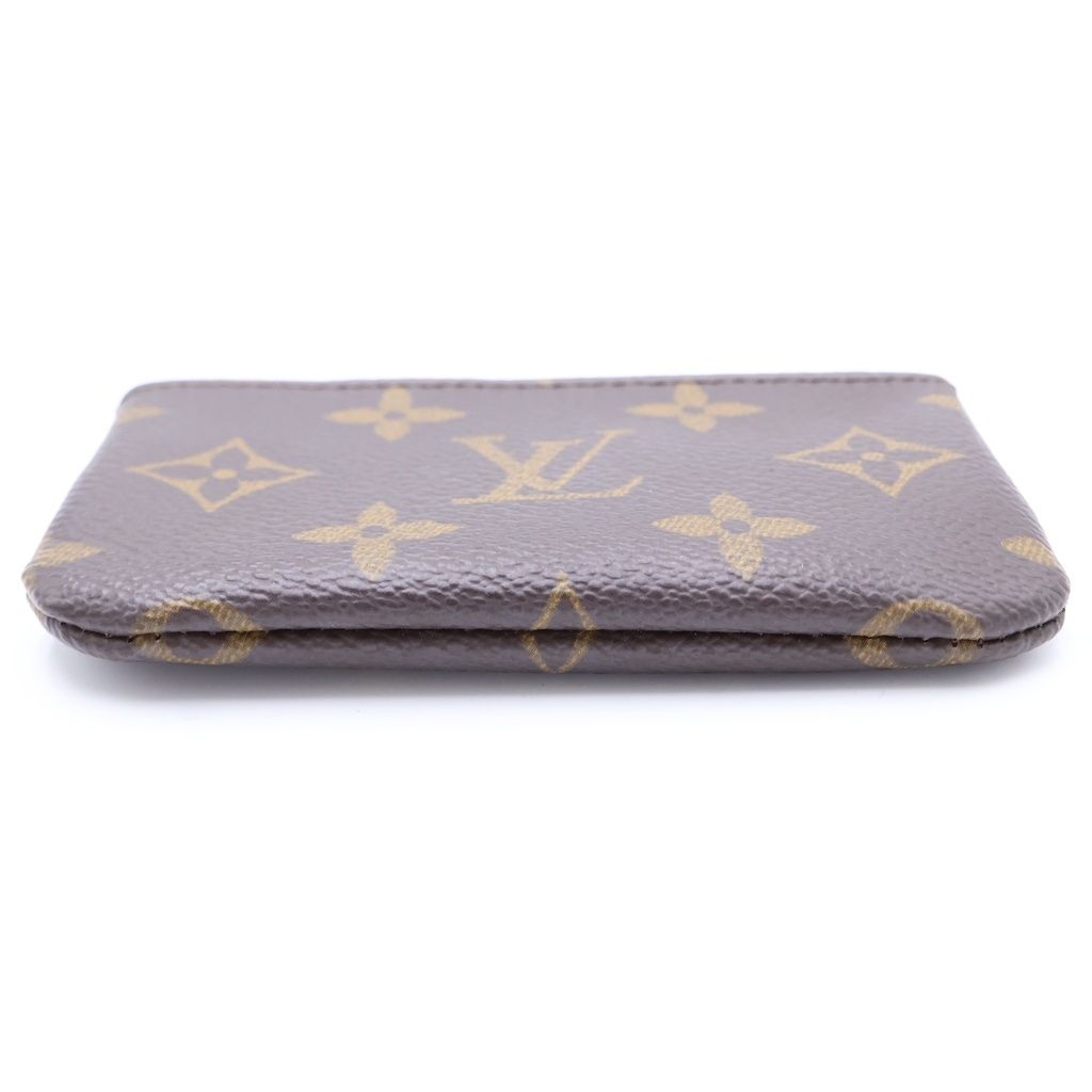 Louis Vuitton Monogram Pochette Cles Zip Coin Case Brown — view 5
