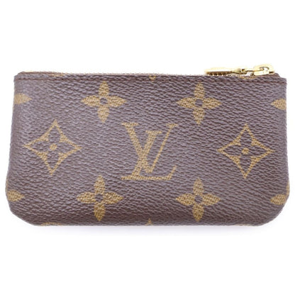Louis Vuitton Monogram Pochette Cles Zip Coin Case Brown — view 2