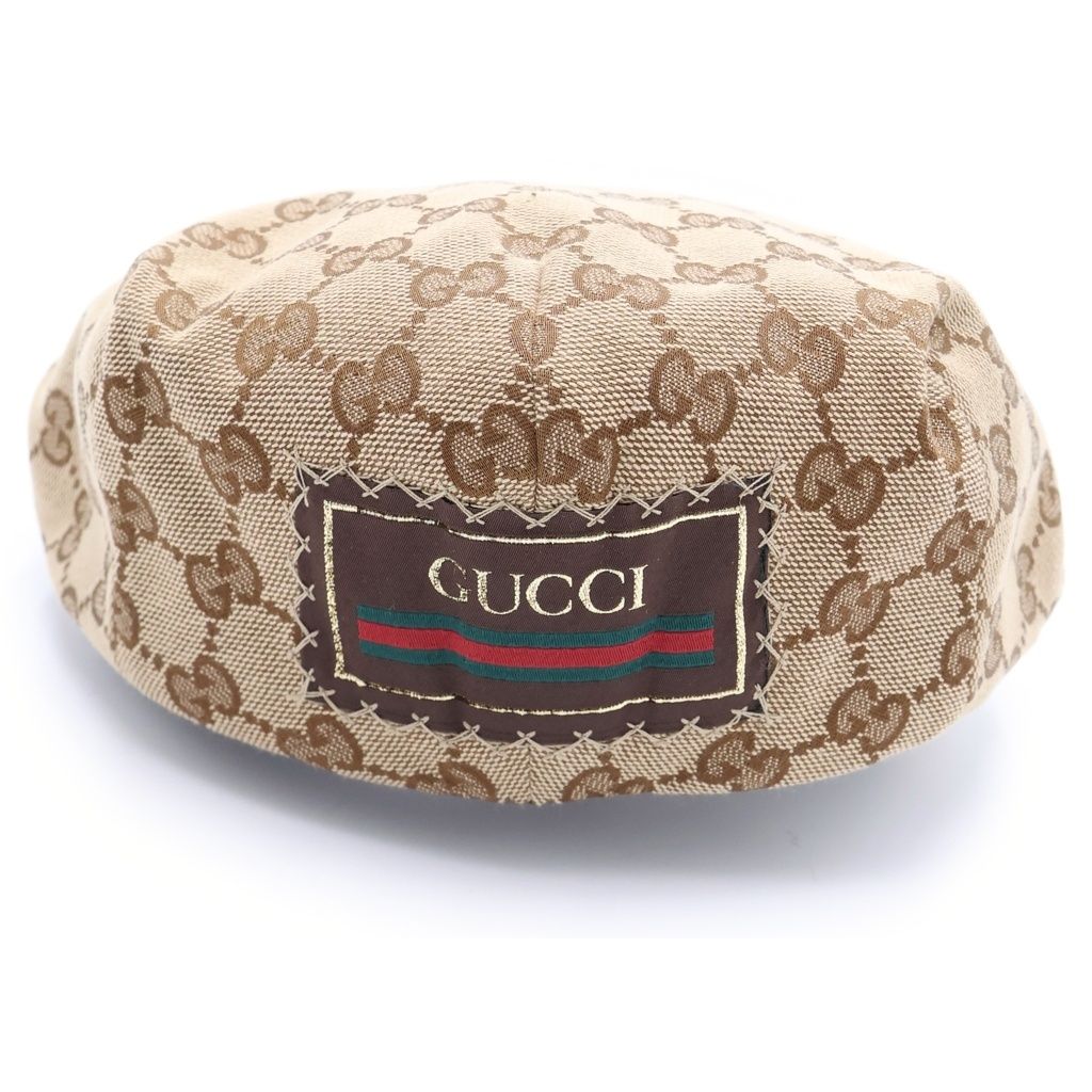 Gucci GG Canvas Flat Cap Hunting Hat Beige — view 4