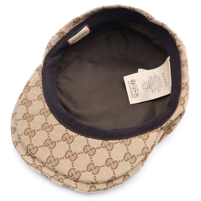 Gucci GG Canvas Flat Cap Hunting Hat Beige — view 5