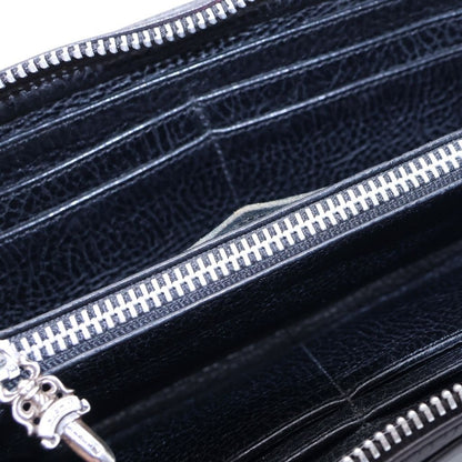 Chrome Hearts Rec Zip Filigree Plus Round Zip Wallet Black — view 4