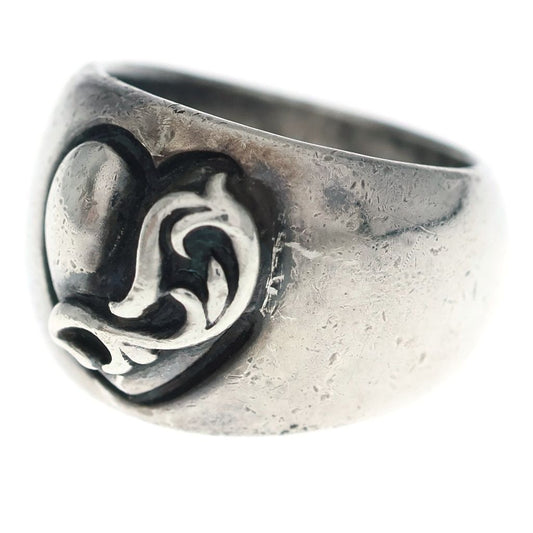 Chrome Heart in Band Ring Silver