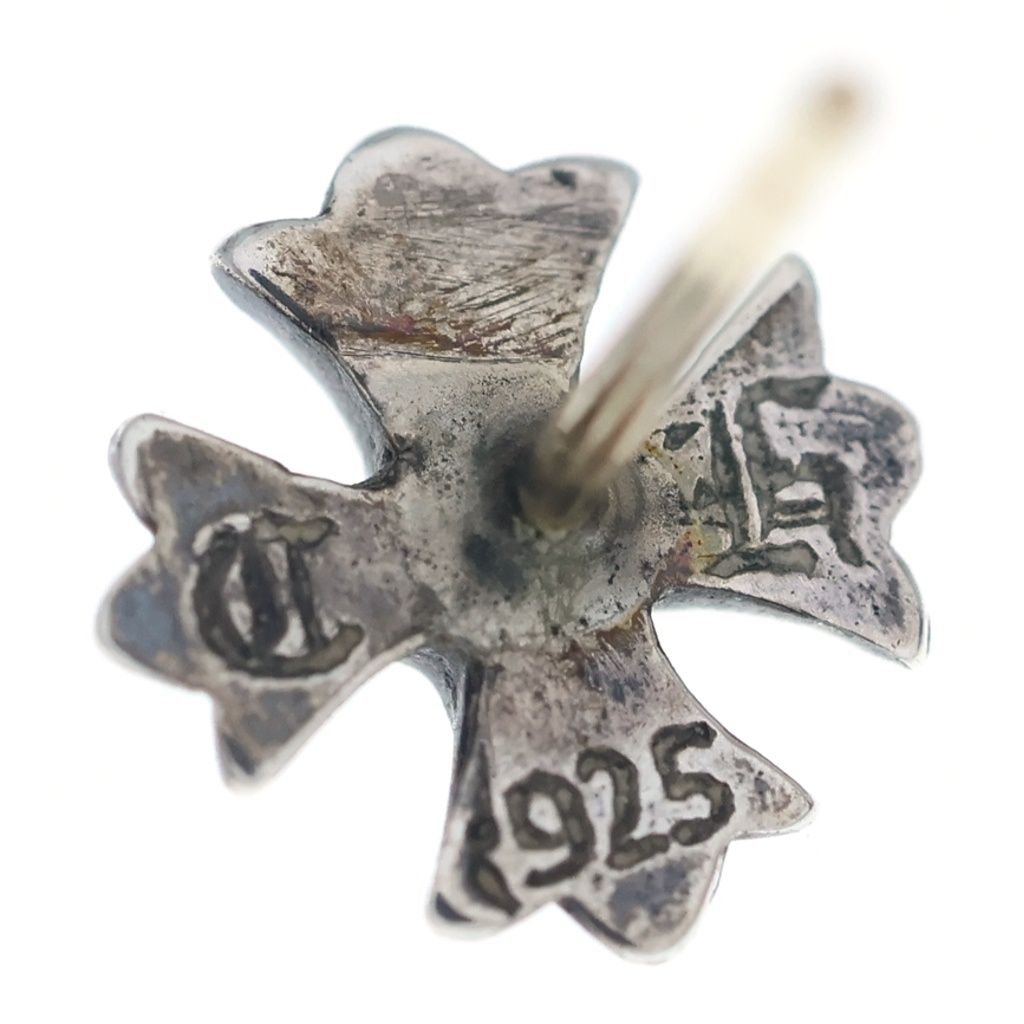 Chrome Hearts No2 CH Pls CH Plus Stud Earrings Silver — view 5