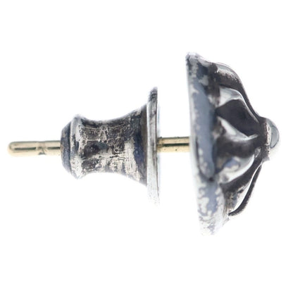 Chrome Hearts Stud Crsbll Cross Ball Earrings Silver — view 3