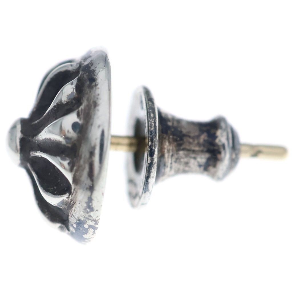 Chrome Hearts Stud Crsbll Cross Ball Earrings Silver — view 4