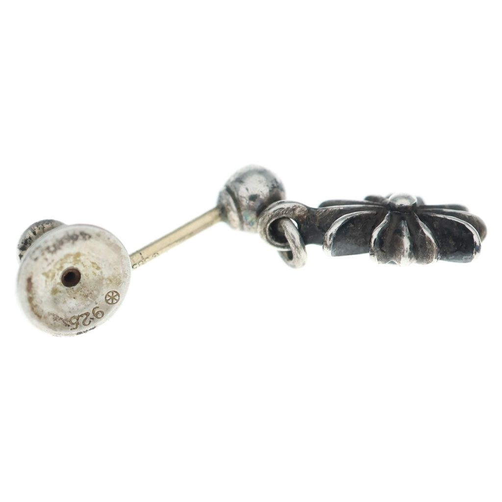 Chrome Hearts Tny CH Pls Tiny CH Plus Drop Earrings Silver — view 6