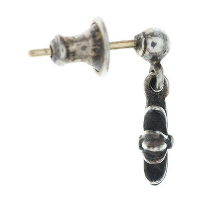 Chrome Hearts Tny CH Pls Tiny CH Plus Drop Earrings Silver — view 4