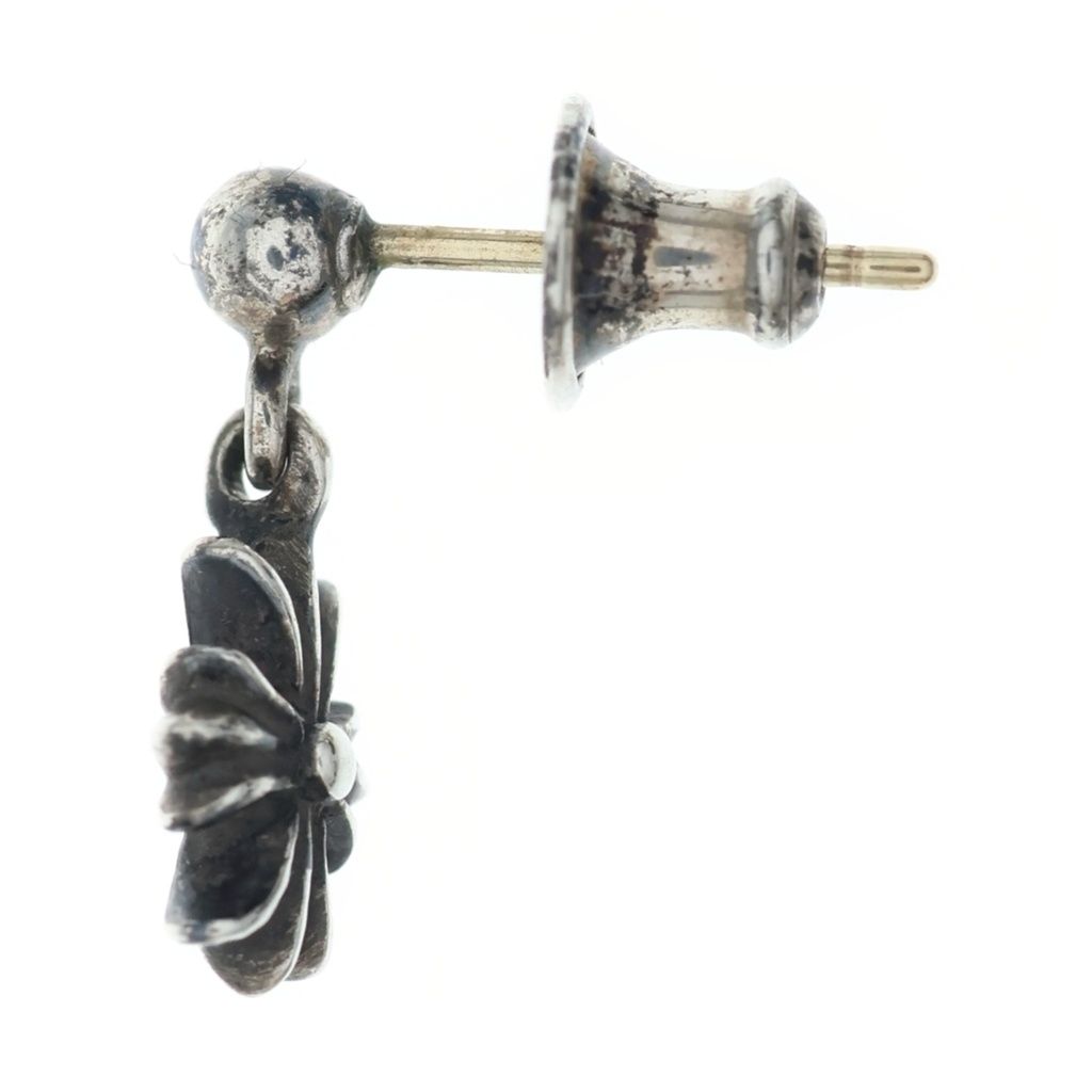 Chrome Hearts Tny CH Pls Tiny CH Plus Drop Earrings Silver — view 7