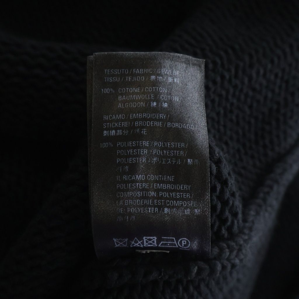 Balenciaga BB Logo Embroidery Crew Neck Knit Sweater Black — view 7