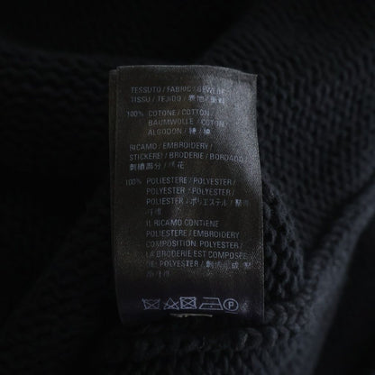 Balenciaga BB Logo Embroidery Crew Neck Knit Sweater Black — view 7