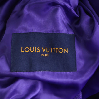 Louis Vuitton Multi Patch Mix Leather Varsity Jacket Mjy Purple White — view 6