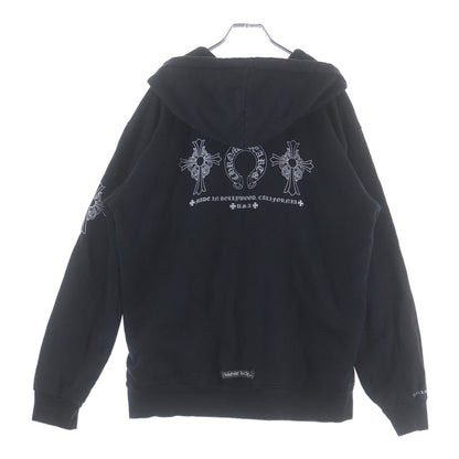 Chrome Hearts Mede in Holliywood 3 Icon Pullover Hoodie 3 Zip Black