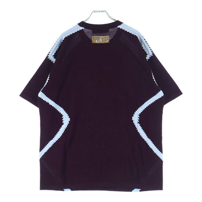 Louis Vuitton Short Sleeve Intarsia Knit Bordeaux Sweater — view 2
