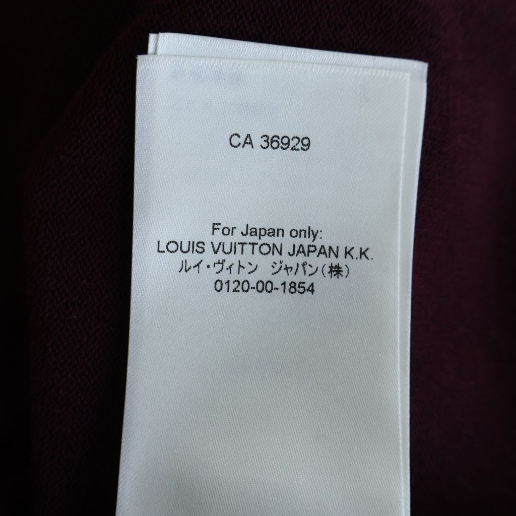 Louis Vuitton Short Sleeve Intarsia Knit Bordeaux Sweater — view 8