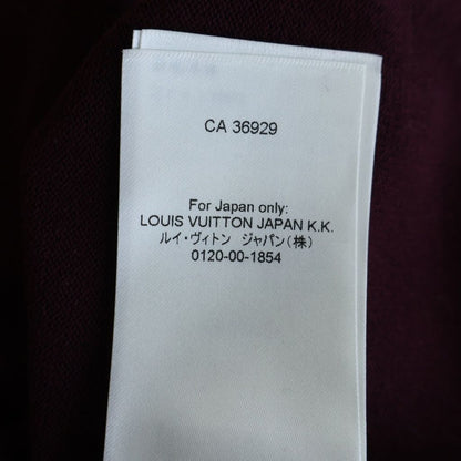 Louis Vuitton Short Sleeve Intarsia Knit Bordeaux Sweater — view 8
