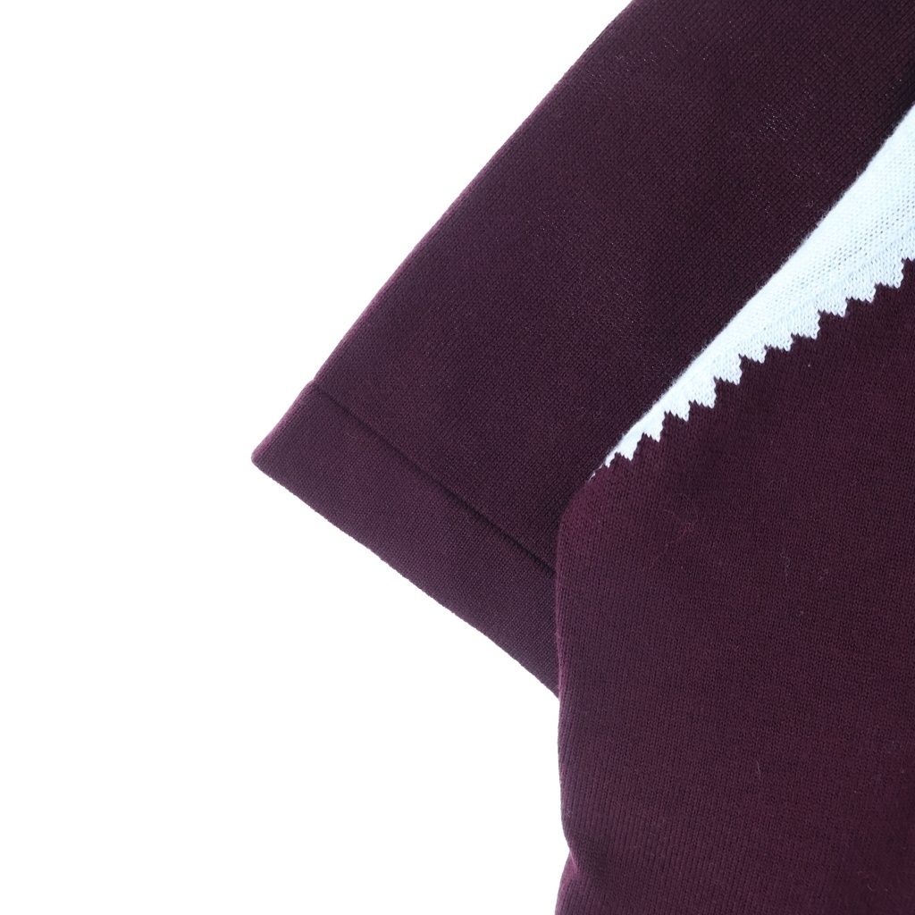 Louis Vuitton Short Sleeve Intarsia Knit Bordeaux Sweater — view 5