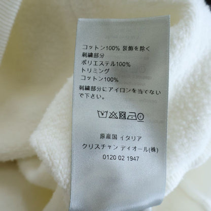 Dior Back Logo Embroidery Hoodie White Cotton — view 8
