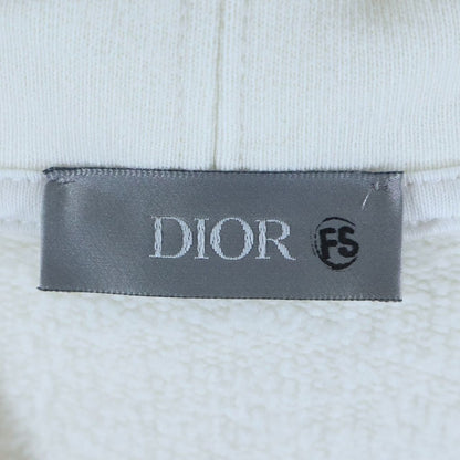 Dior Back Logo Embroidery Hoodie White Cotton — view 7
