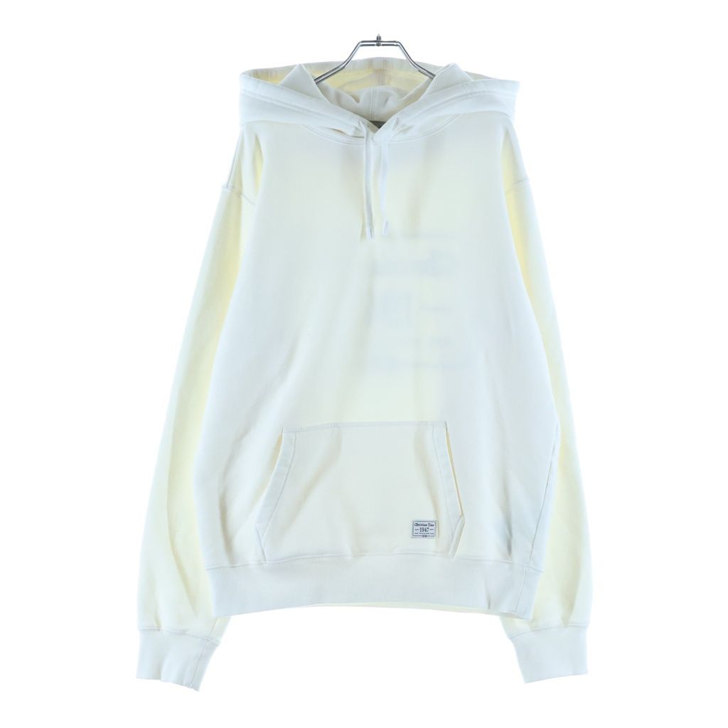 Dior Back Logo Embroidery Hoodie White Cotton — view 2