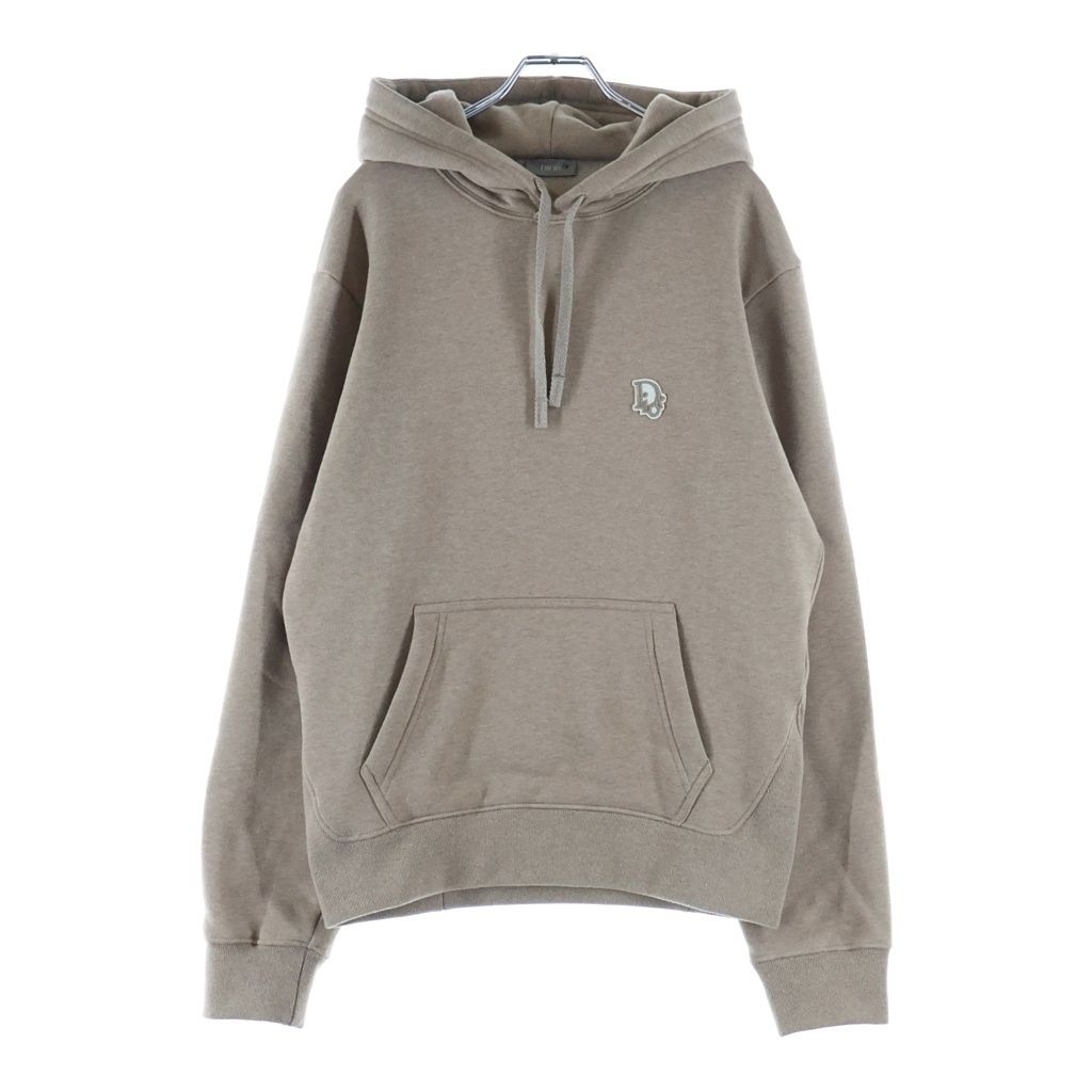 Dior Pullover Hoodie Logo Brown Cotton