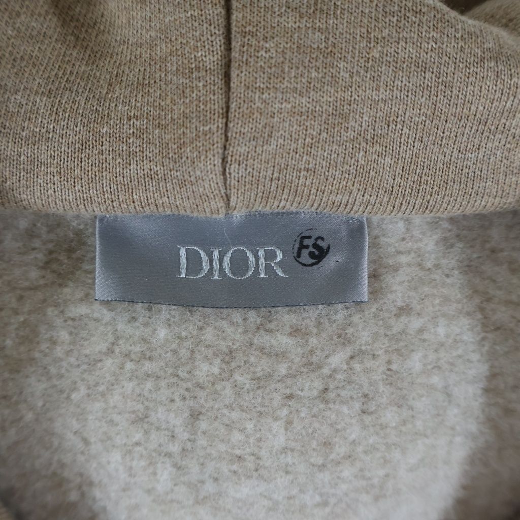 Dior Pullover Hoodie Logo Brown Cotton — view 7