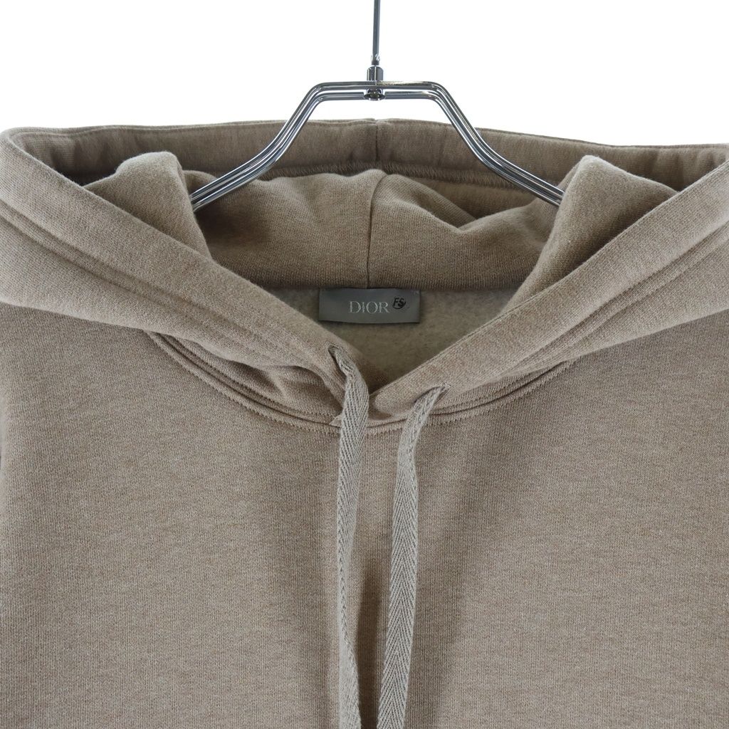 Dior Pullover Hoodie Logo Brown Cotton — view 3