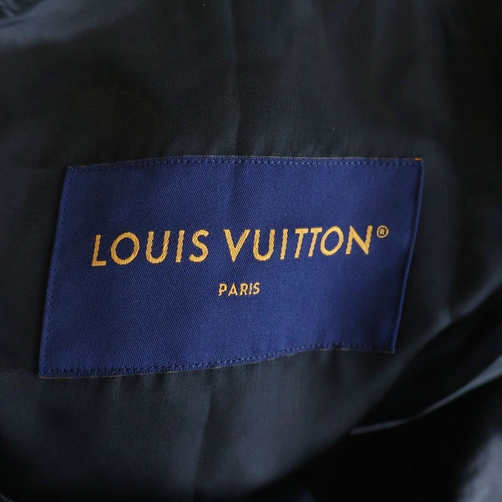 Louis Vuitton LV Logo Varsity Jacket Stadium Black Leather — view 6