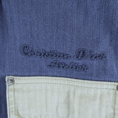 Dior Herringbone Jacket Blue 44 Overalls — view 5