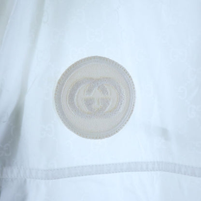 Gucci GG Jacquard Hooded Zip Up Nylon Jacket White — view 5