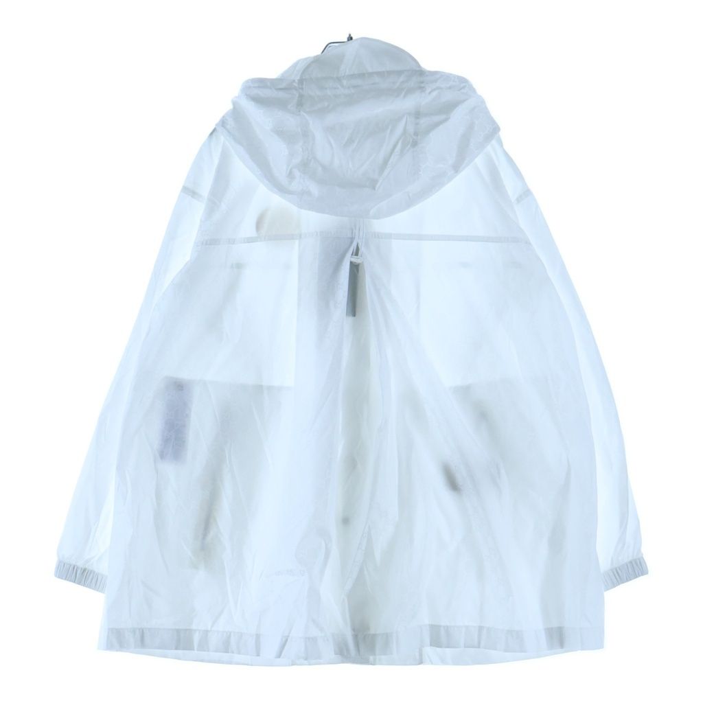 Gucci GG Jacquard Hooded Zip Up Nylon Jacket White — view 2
