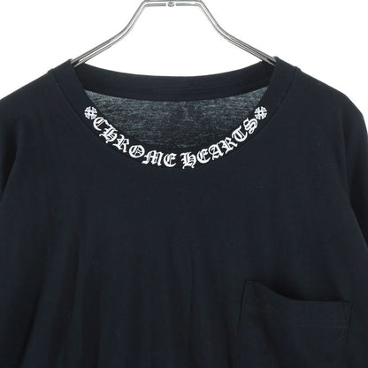 Chrome Hearts CH LS Neck Logo Print Sleeve Long T-Shirt Top Black — view 3